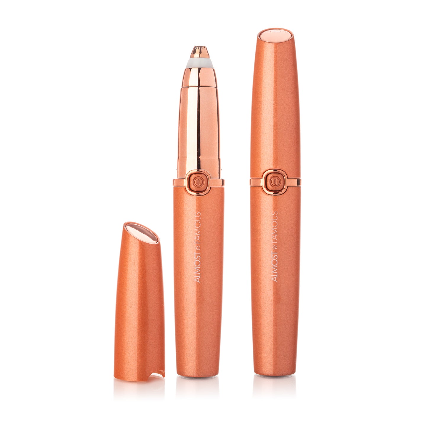 Almost Famous Precision Brow Shavers with Rose Gold accents