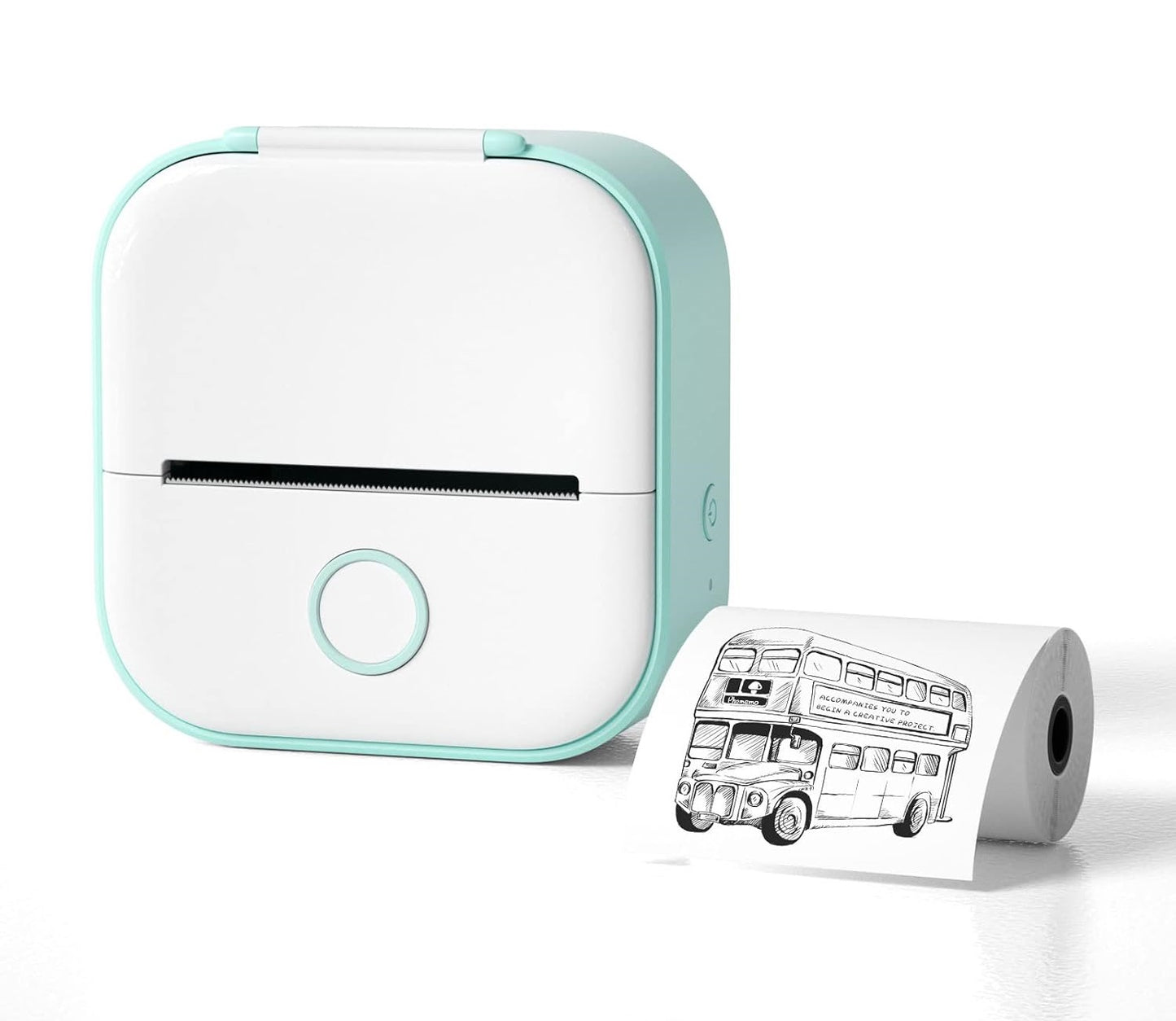 POCKETPRO Portable Mini Wireless Thermal Pocket Printer Self-adhesive Stickers Use for Notes & DIY